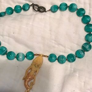 Hand made necklace price is firm